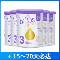 【12月大促】【快线】【新西兰直邮包邮】Bubs 贝臻A2 β-酪蛋白牛奶粉3段 800克x6罐（1-3岁）【收件人身份证必须上传】【新疆、西藏、内蒙古、青海、宁夏、海南、甘肃，需加收运费】